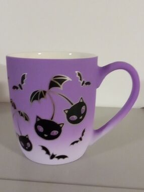 Cobwebs & Cauldrons Cats & Bats Mug NWOTS